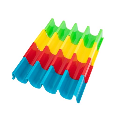 VINTORKY 4pcs Taco Stand Tabletop Accessories Tacos De Colored Taco Holder Taco Desktop Holder Crepes Taco Plate Mexican Taco Holder Bandejas Para Pancakes Pancake Stands Colorful Plastic