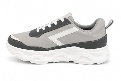 Image of Centrino Sneakers for Men | Lightweight Casual Shoes for Men Stylish | Breathable Mesh Walking Shoes | Cushioned Insole Comfortable Shoe for Man | Durable Sole Footwear|Trendy Lace-Up Shoes for College, Parties & Daily Use (9626)