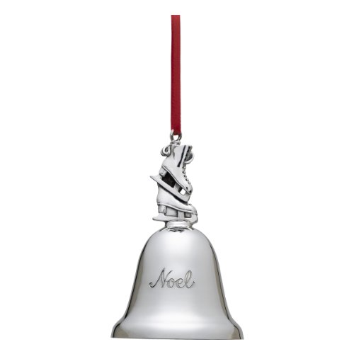 Reed & Barton 1014 Engravable Noel Bell Ice Skates Plays: Skater's Waltz, 4.25-Inch, 35th Edition