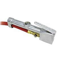 Milton 556 Heavy-Duty Analog Tire Inflator with Pressure Gauge, 6' Hose Large Bore Air Chuck, Made in USA (OSHA Compliant) 10-160 PSI