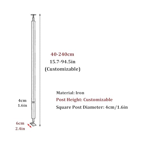 Rampe d'escalier pour pente raide solution maintien sécurisé 3ft - 6