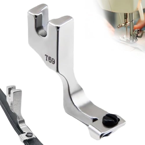 Prensatela ajustable para cremalleras invisibles para máquinas de coser