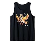 Adorable oiseau avec chapeau et jumelles ; dessin animé kawaii pour les amateurs d'oiseaux et niches amusantes pour observateurs d'oiseaux