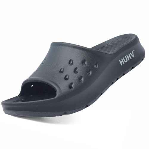 HUHV Women's MAX Cushion Arch Pod Tech Recovery comfort Slide Sandal with Comfort Orthotic Arch Support and our Proprietary HEALIUM Foam Technology