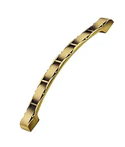 e-Hardware Tools : Cabinet Wardrobe Door Handle Drawer Push Pull Handles Helper with Adhesive Door Handle for Kitchen Cabinet Drawer Window Sliding Closet (160 MM, Brass Antique)