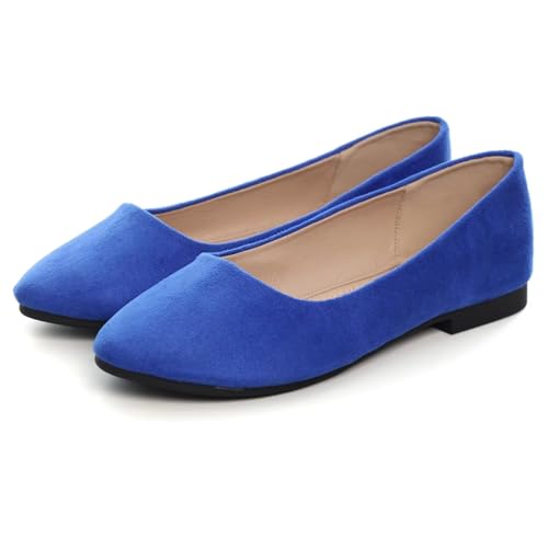 Image of Dear Time Women's Flats Comfortable Slip On Ballet Flats Soft Solid Casual Shoes