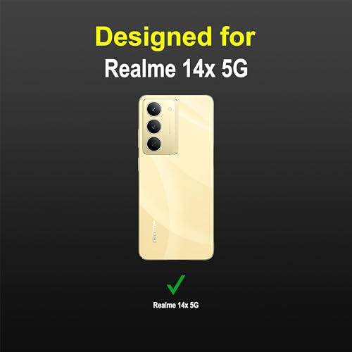 Image of Zapcase Back Case Cover for Realme 14x 5G | Compatible for Realme 14x 5G Back Cover | Liquid Silicon Magic Case with Camera Protection | Black