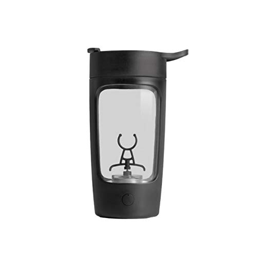 Fitness-Protein-Pulver Automatische Misch Cup, 650Ml USB Aufladbare Protein-Pulver Shaker Mixer Tassen Wasserflasche Für Sport Gym,Schwarz