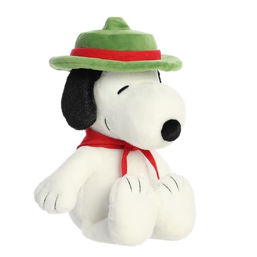 Aurora® Adorable Peanuts® Beagle Scout Snoopy™ - Animal de peluche, juguetes con licencia oficial para todos los fans de Snoopy, regalo nostálgico para adultos y celebraciones de cumpleaños, 12