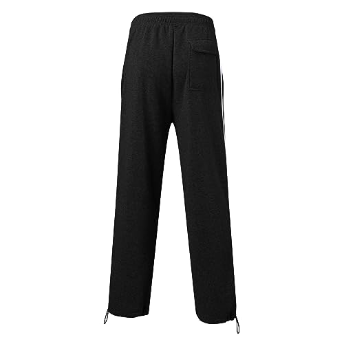 Pantalon de survêtement homme grande taille ample patchwork cargo doublé automne