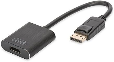 DIGITUS DisplayPort Graphics Adapter, rozdzielacz, DP do 2x HDMI Typ A, 4K Ultra HD, 4096 x 2160 pikseli, Czarny