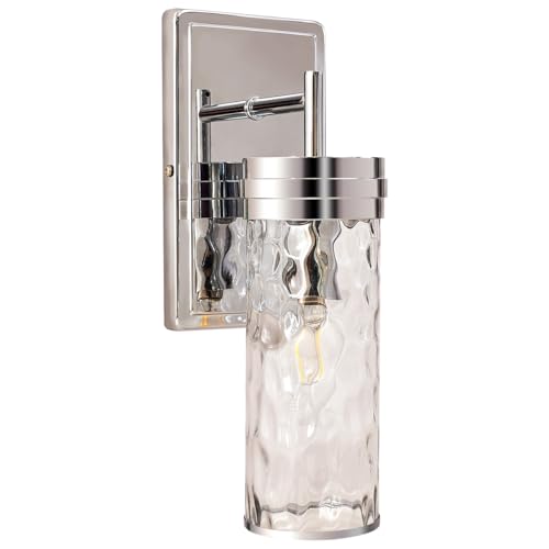 Andy Star M09-SCONCE-1-1-PS Chrome Bathroom Vanity Light, Silver Bathroom Light Fixtures, Modern Wall Sconce cover