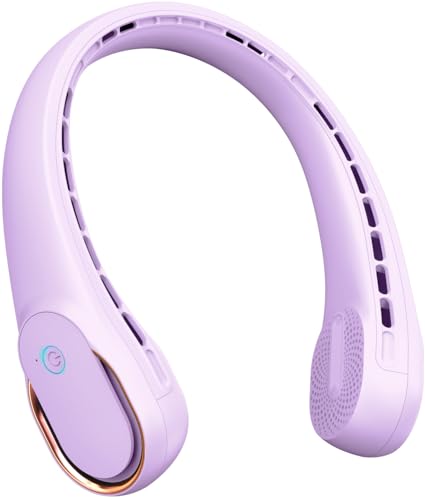 Image of FrSara Neck Fan, Portable Personal Fan Strong Wind, 4000mAh, 360 Cooling | Air Volume, No Hair Twisting, Air Volume On 2 Sides, Non-Slip, Quick Charge, Long Use Time, Gift for Women, Men, Birthday