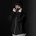 Women's Balaclava Hoodies Zip Up Fashion Double Layer Hoodie Jackets 2025 Fall Casual Long Sleeve Y2K Clothing Black