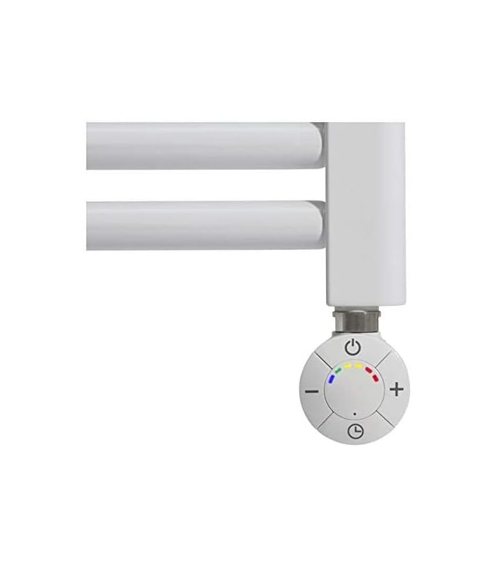 facula - Radiador Toallero Eléctrico Fluido Blanco 700w | Fácil manejo | Boost 2h | Temporizador 12/24h | Indicador LED