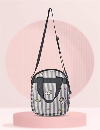 Image of PB Pearlbags Soft Crossbody Shoulder Or Hand Bag or Sling bag Water Resistant Anti Fall Stationery Storage Bag Handbag Clutch Bag Sweet Birthday Gift For 5-10 Years Children Students Girls