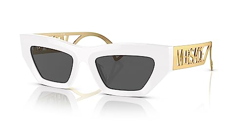 Versace VE 4432U 401/87 White Plastic Fashion Sunglasses Grey Lens