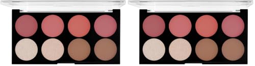 Image of Mars Fantasy Face Palette Blushes, Highlighters and Bronzer, 20g (FP01-01) (Pack of 2)