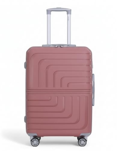 Image of Pro 8 Wheels Set of 2 (Cabin + Medium) Trolley Bags, Hard Case Polypropylene, 360º Wheeling Luggage for Men & Women, Suitcase for Travel, Trolley Bags for Travel (Pink)