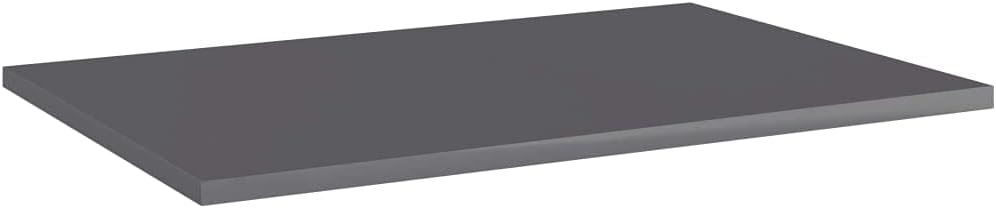 (Quick Delivery) can be Combined with Other Products, Bookshelf cabinets, Bathroom cabinets, Floating Shelves, etc. Bookshelf Boards 4 pcs High Gloss Gray 23.6"x15.7"x0.6" Chipboard
