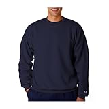 Champion Adult 50/50 Crewneck Sweatshirt, Navy - Size X-Large