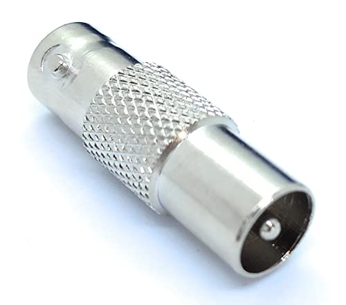 TV (RF) Male Plug to BNC Female Socket Cable Adapter Connector Coaxial