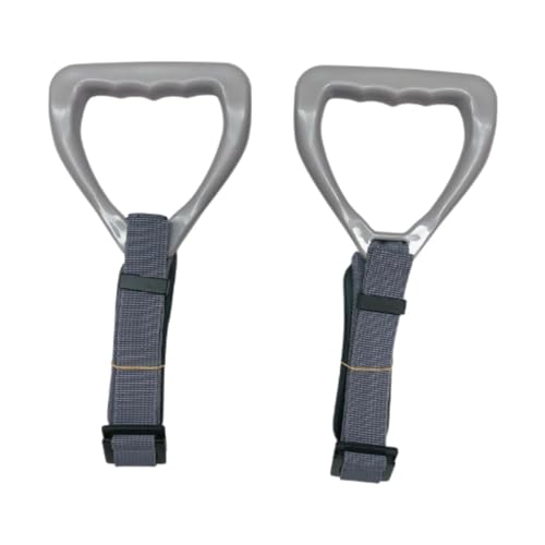 2Pcs Adjustable Gymnastics Rings for Adults, Nylon Pull Up Rings with Non-Slip Handles for Home Gym Fitness