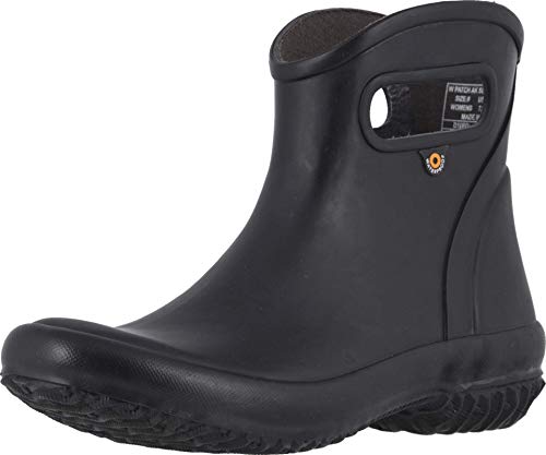 BOGS Patch Ankle Boot Solid Women's Boot, 8 B(M) US, Black