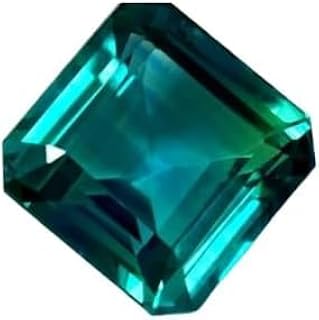 34-36 Ct Natural Radiant Cut Blue-Green Tourmaline Loose Gemstone for Jewellery Making - 16 x 16 x 10 mm
