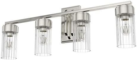 Hunter Fan Company 19687 Gatz Vanity Lighting, Brushed Nickel