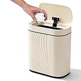 【Matériaux de Haute Qualité & Étanchéité IPX5】Fabriquée en plastique ABS durable et résistante à l’eau, cette poubelle automatique est idéale pour les environnements humides. La base en mousse EVA antidérapante protège vos sols et assure la stabilité de la poubelle intelligente.