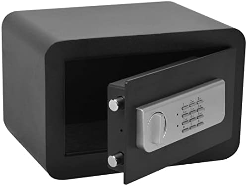 Fireproof Waterproof Cabinet s Drop Slot s Depository, Security Keypad Cabinet s, 0.58 Cubic Ft Home Hotel security with a Front Drop Slot for Cash, Bk