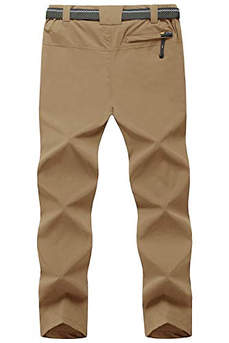 TBMPOY calça masculina para caminhada, caminhada, ciclismo, secagem rápida, leve, à prova d'água, S