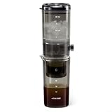 Besshepplo Drip Cold Brew Kaffeemaschine mit stabiler Tropfrate und hochdichtem Filter für reibungsloses Eiskaffee-Brühen, transparentes PCTG-Material, 31,8 cm (12,4 Zoll) (schwarz)
