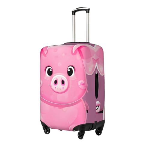 Pink Cute Pig Travel Luggage Cover Suitcase Protector Washable Elastic Suitcase Cover Anti-Scratch Luggage Protector Travel Suitcase Baggage Cover Fits 18-32 Inch Suitcase X-Large2