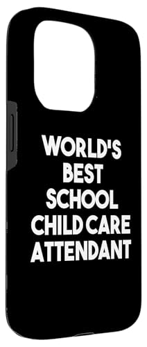 Coque pour iPhone 15 Pro Meilleur préposé à la garde d'enfants au monde – vue 3