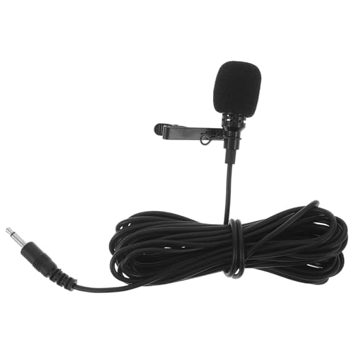 FUNOMOCYA Clip-on Saxophone Microphone Wired Condenser Instrument Mic with Long Cable for Alto Tenor Sax Performance and Brass Instrument Recording on Stage and Concert