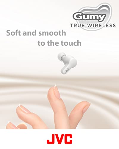 Jvc New Gumy True Wireless Earbuds Headphones, Long Battery Life (Up To 24 Hours), Sound With Neodymium Magnet Driver, Water Resistance (Ipx4) - Haa7T2W (Coconut White), Compact #TOP1