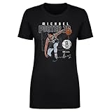 500 LEVEL Michael Porter Jr. Brooklyn Nets Shattered Shirt for Women (Black, Small)