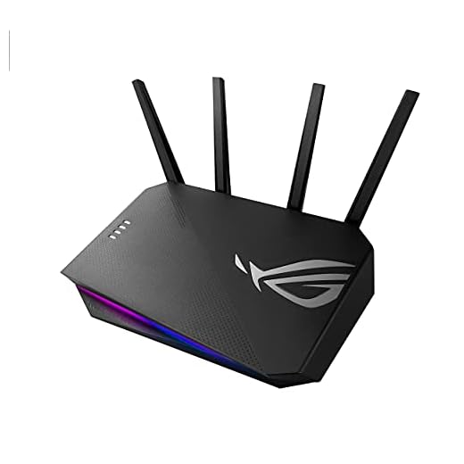 ASUS ROG Strix GS-AX3000 WiFi 6 Extendable Gaming Router, Gaming Port, Mobile Game Mode, Port Forwarding, VPN Fusion, Aura RGB, Subscription-Free Network Security, Instant Guard, AiMesh Compatible