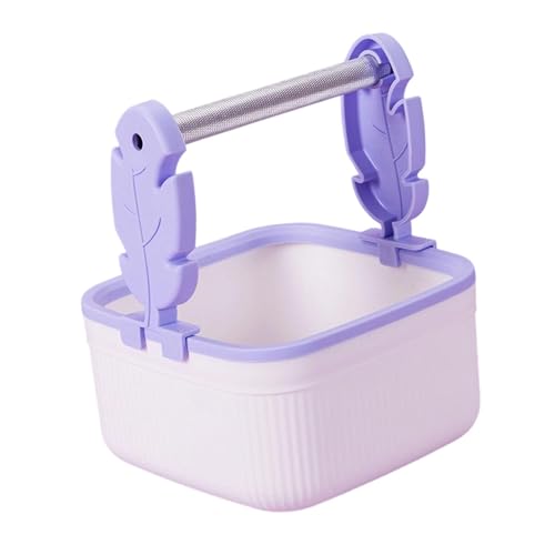 Bothyi Desktop Bird Training Stand Tabletop Bird Perch Portable Parrot Game Stand for Lovebirds Parrots Parakeets Small Medium Birds, Purple