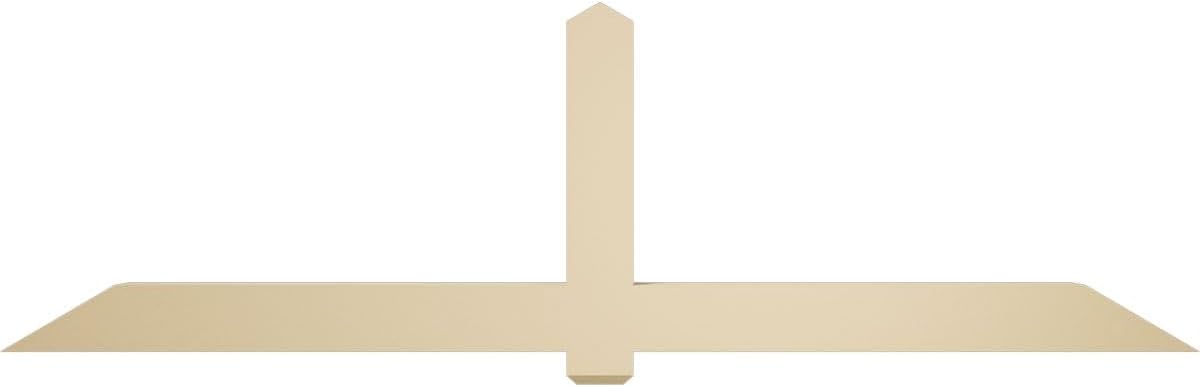 108"W x 31 1/2"H x 6"D x 6"F, 7/12 Pitch, Eugene Signature Urethane Gable Bracket, Primed Tan