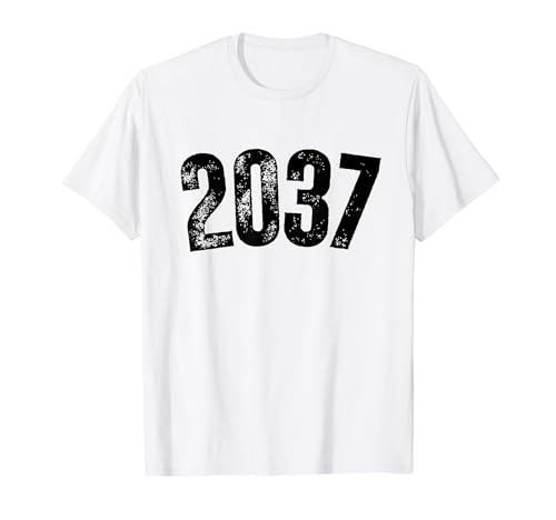 Vintage Senior 2037 Class of 2037 First Day Of School 2037 T-Shirt