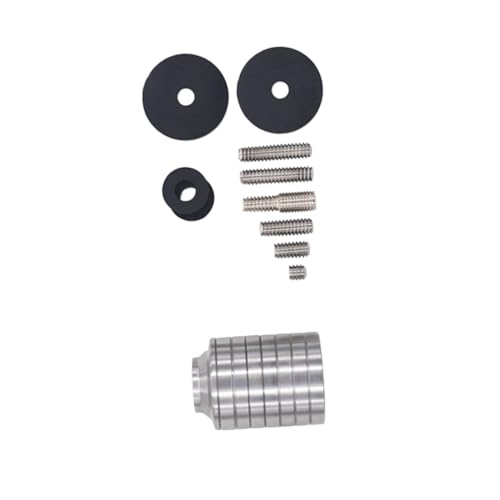 EXAOMBLE Stabilizer Weight Stacks Archery Replacement Screws and Point Insert Accessory Easy to Install Compatible Bows Reduces Silver