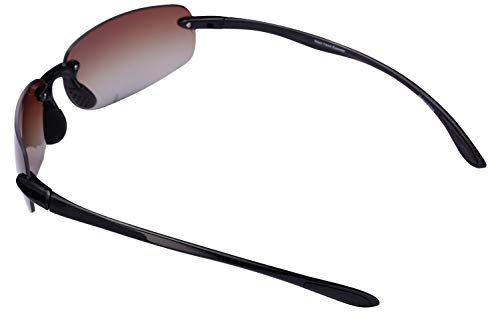 The Influencer 2 Pair of Lightweight Sport Wrap Polarized Sunglasses for Men and Women - 2 Hard Cases Included2