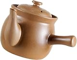Garantie de satisfaction : Le pot， Marmite chinoise en porcelaine de 2,7 L, marmite à soupe et chinoises, marron