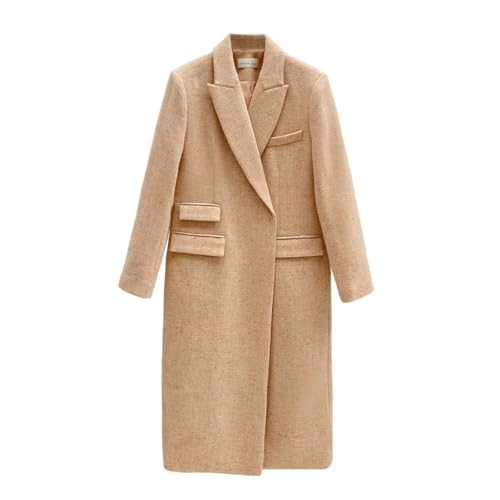 Manteau en velours pour femme coupe droite ajustée contre le froid