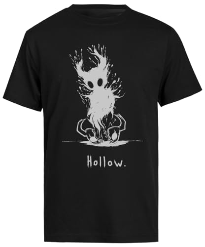 Vacío Hueco Camiseta Negra De Manga Corta para Hombre Male Black tee Men Short Sleeve T-Shirt