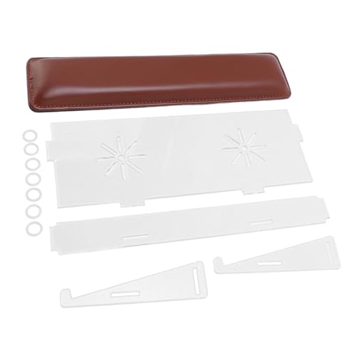 Acrylic Tilted Keyboard Holder, DIY Detachable Keyboard Stand with Wrist Rest for Easy Ergonomic Typing & Working, Clear Keyboard Riser for Office, Home, School