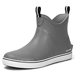 Furuian Men's Deck Boots Waterproof Ankle Rain Boots...